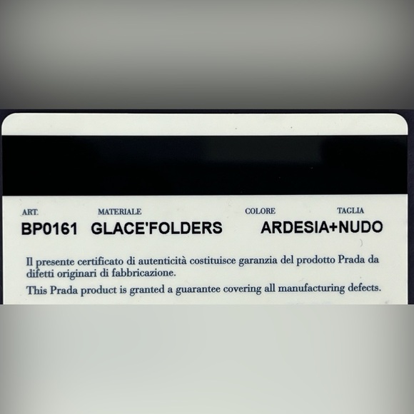 PRADA GLACÉ FOLD OVER OMBRÉ CLUTCH - Picture 8 of 9